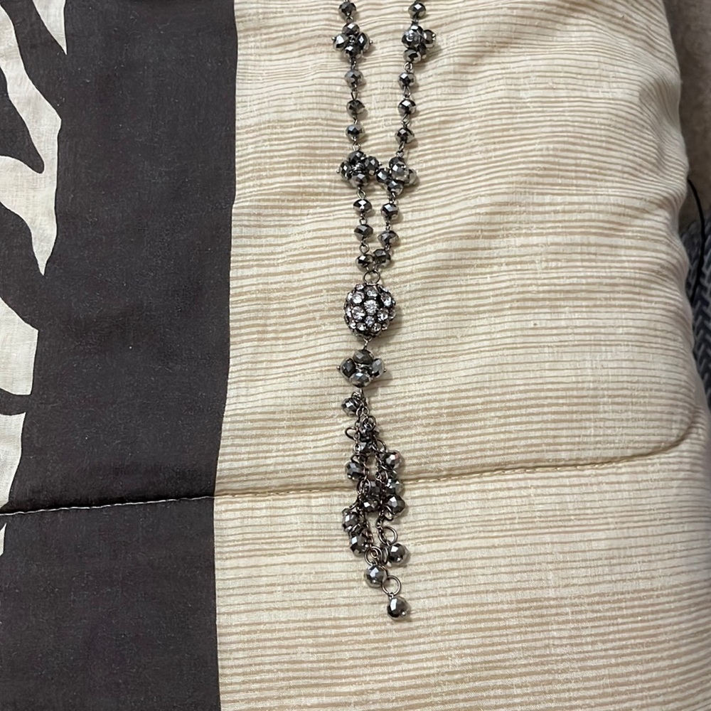 Dark grey necklace